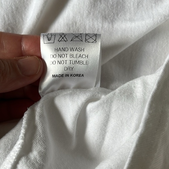 The Frankie Shop Eva Padded Shoulder Muscle T-Shirt - White Size Extra Small - Picture 7 of 12